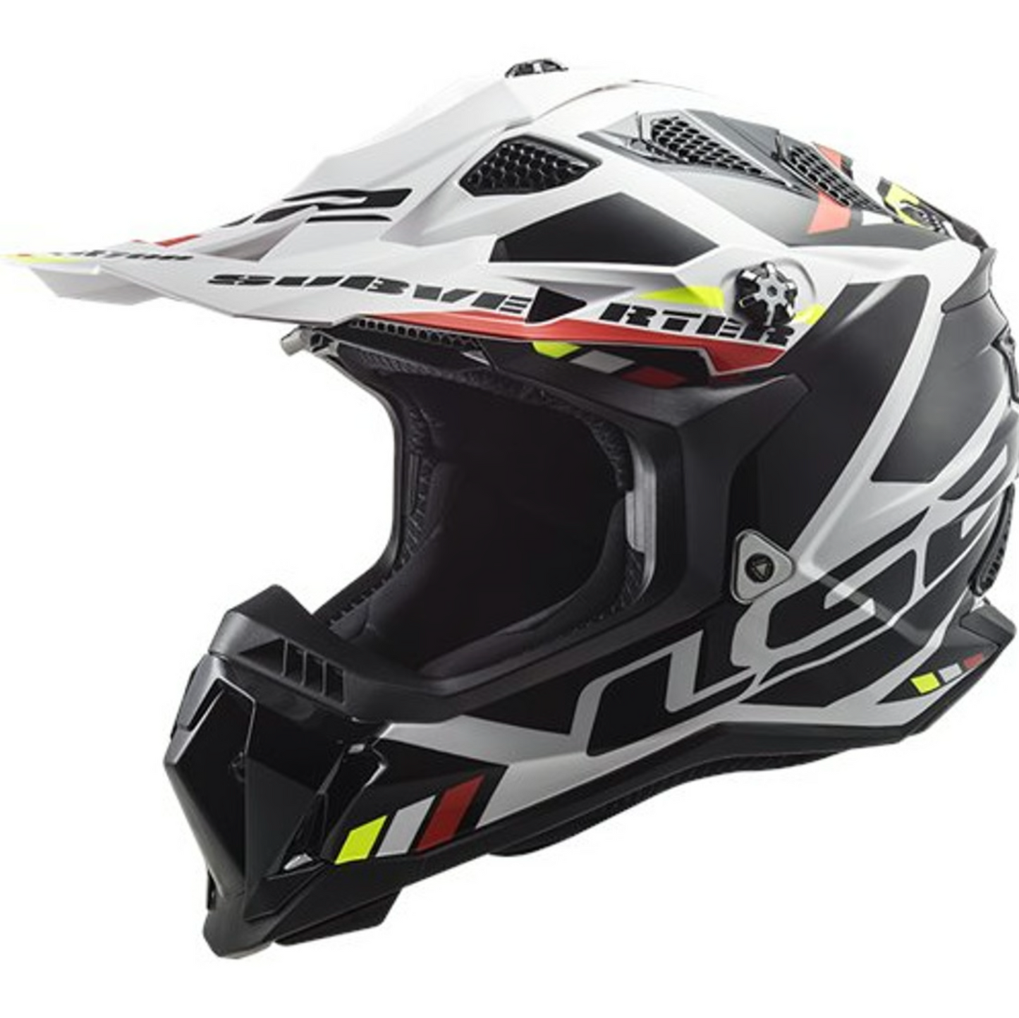 LS2 MX700 SUBVERTER EVO II STOMP GLOSS WHITE BLACK